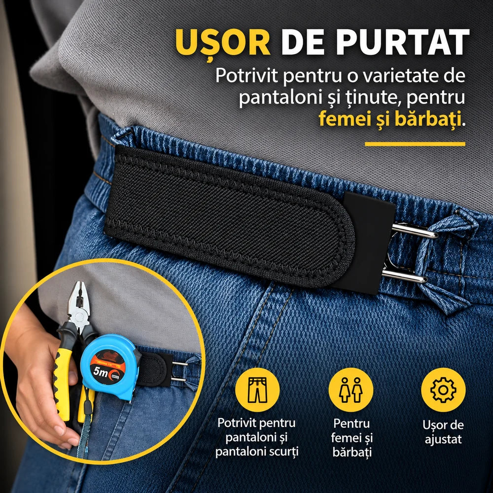FlexiBelt Pro - Curea Invizibilă Fără Cataramă