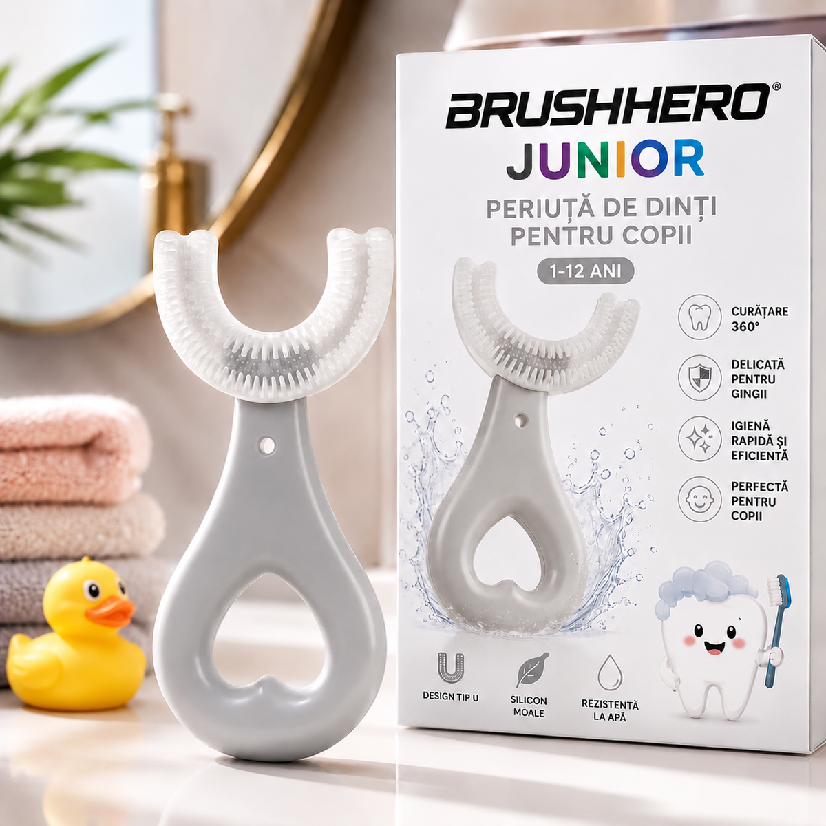 Periuță Copii 1-12 ani - BrushHero Junior