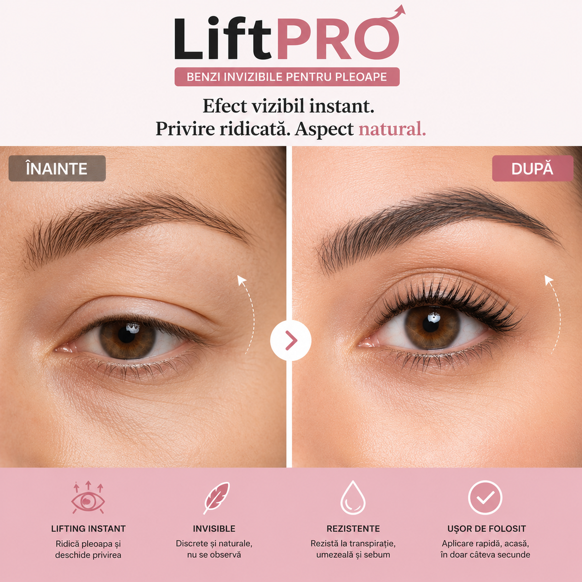 LiftPro - Benzi Invizibile Pleoape