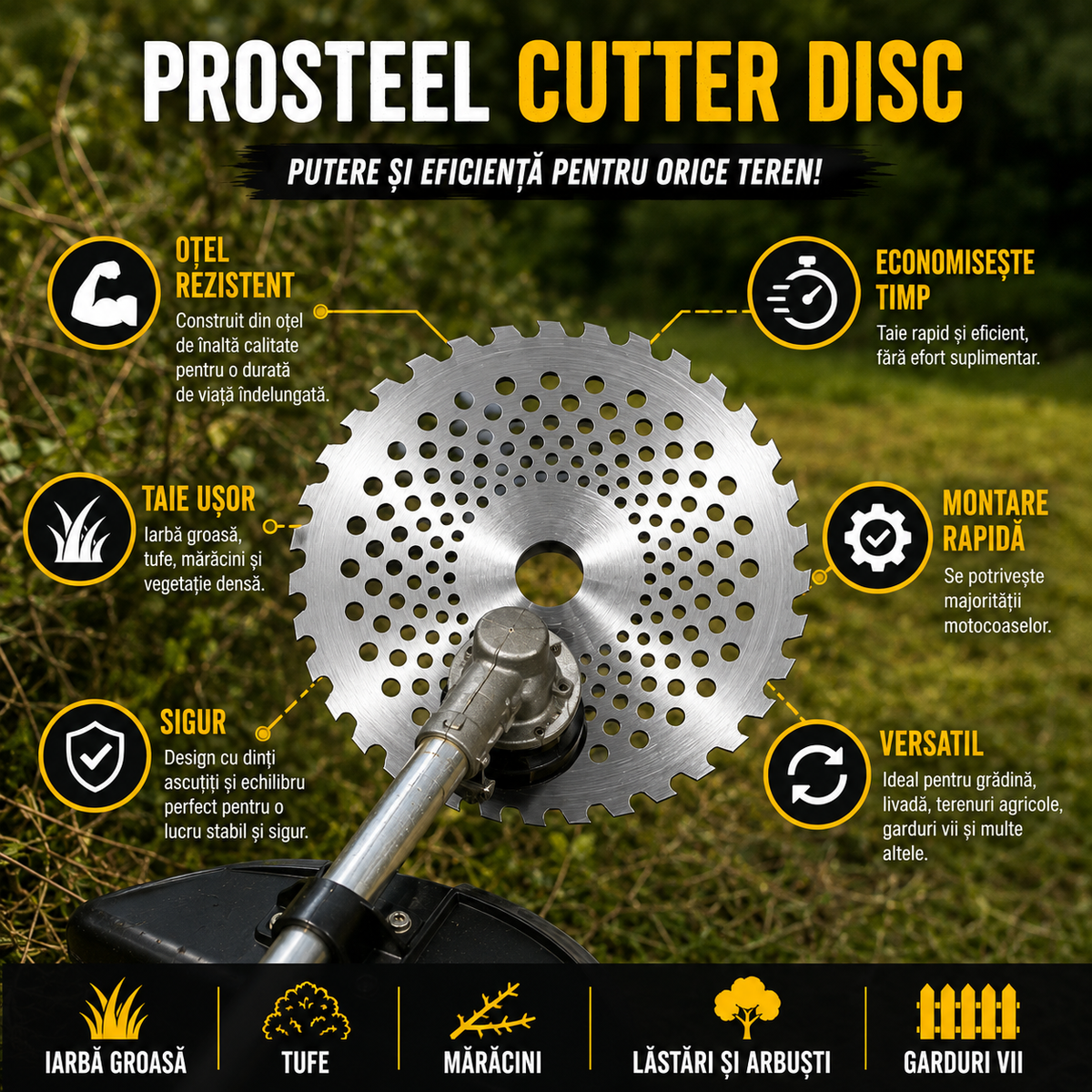 ProSteel Cutter - Disc motocoasă