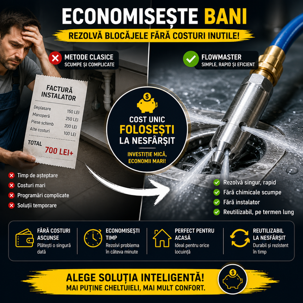 Duză Desfundare Multifuncțională - FlowMaster