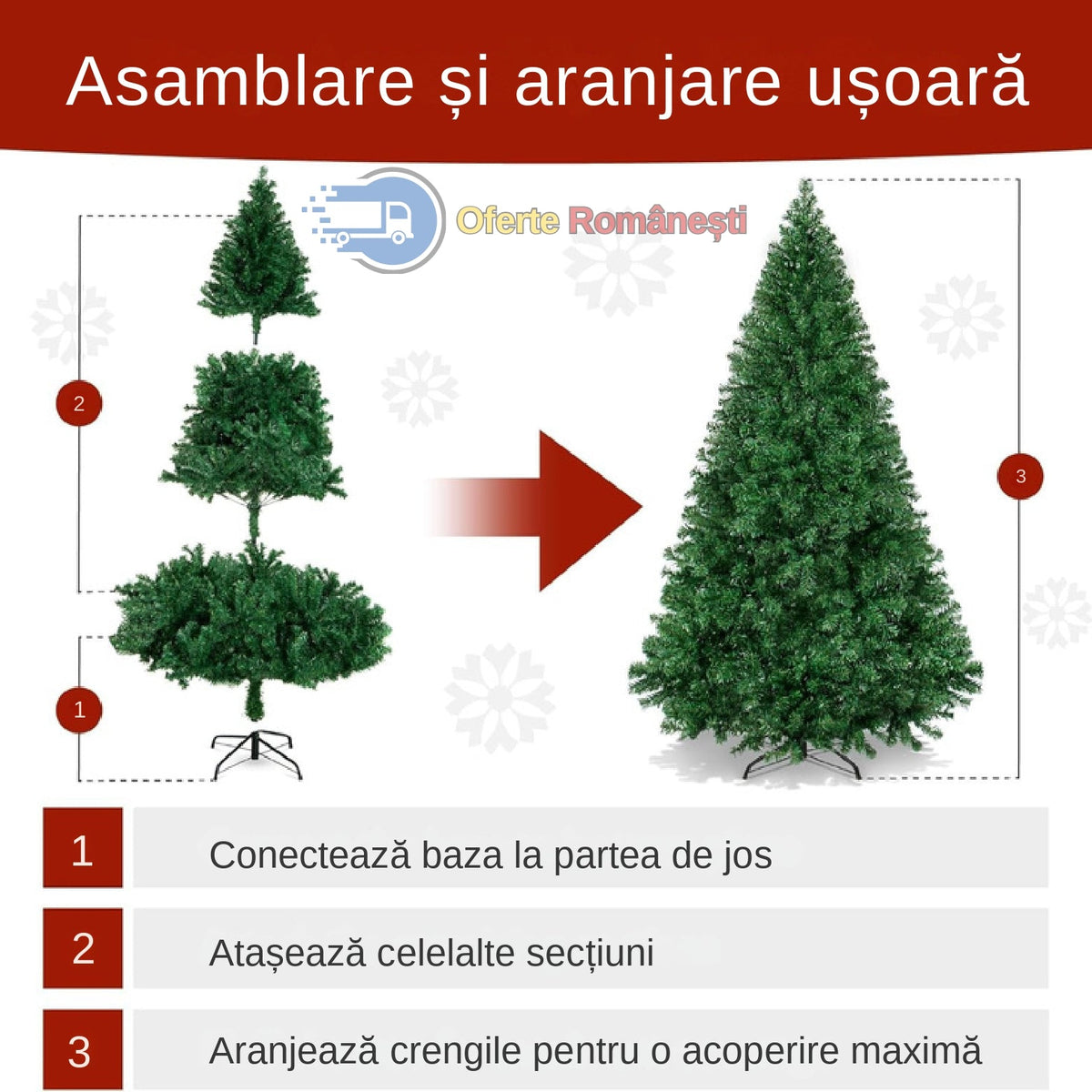 Bradul de Vis pentru Crăciun - 180cm
